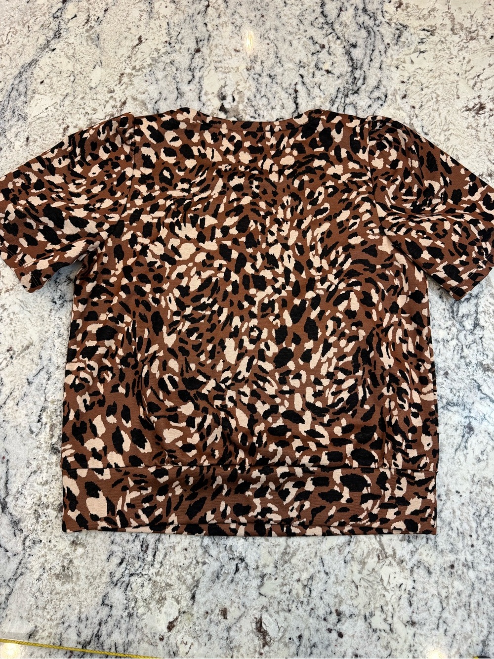 Ann Taylor Factory Leopard Print Short Sleeve Top Size Medium - Picture 9 of 9